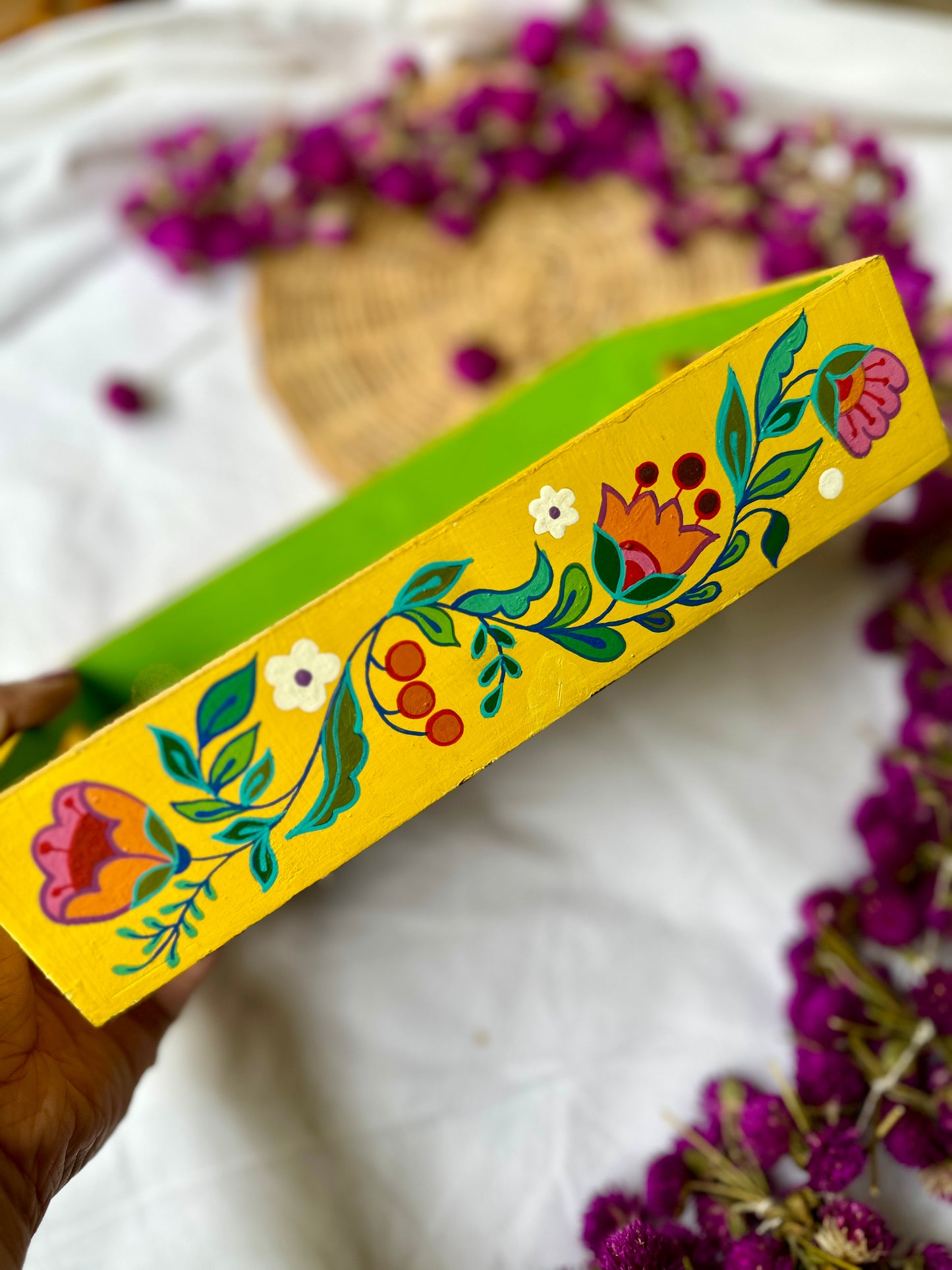 Blooming Haven - Wooden Tray