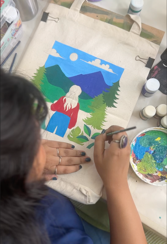 Tote Painting Workshop - Bangalore | Wanderlust