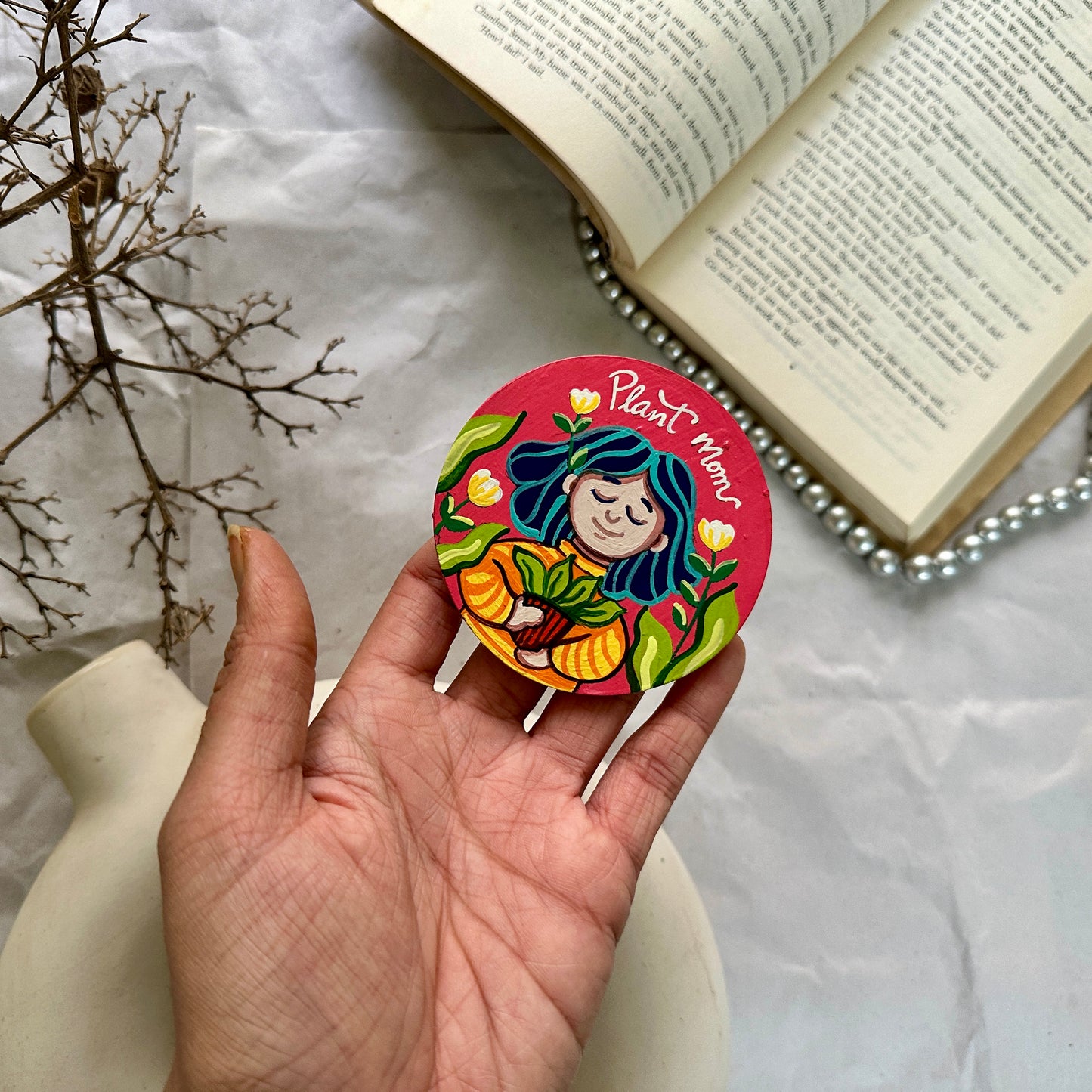 Plant mom - Fridge magnet