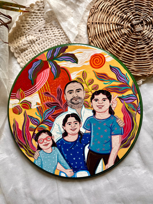 Customised Family Wall Plate