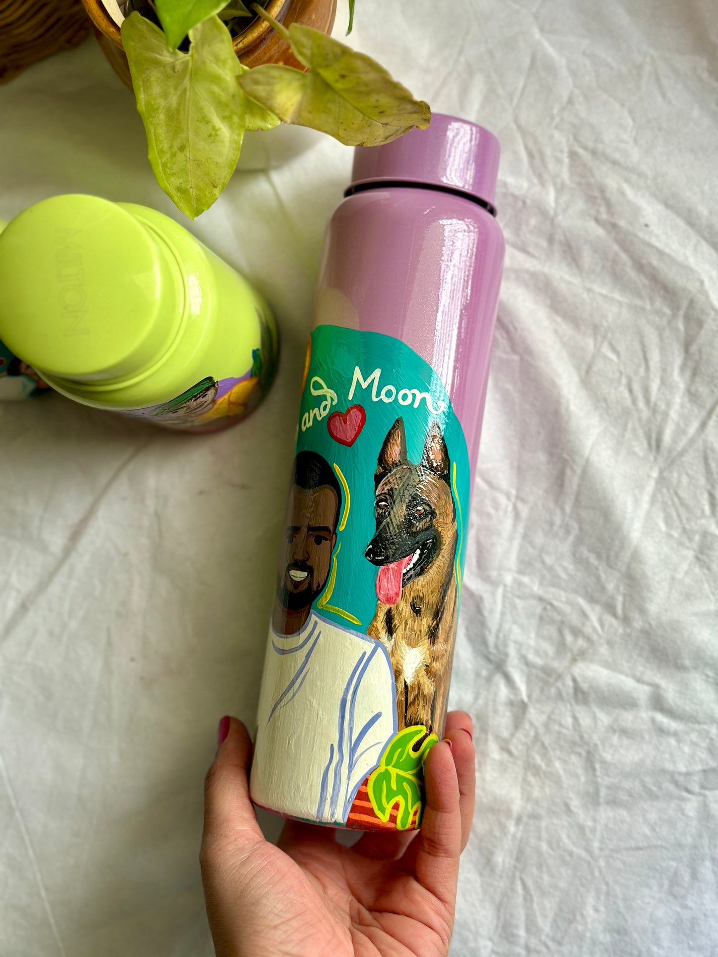 Me And My Fur Baby - Customised Water Bottle