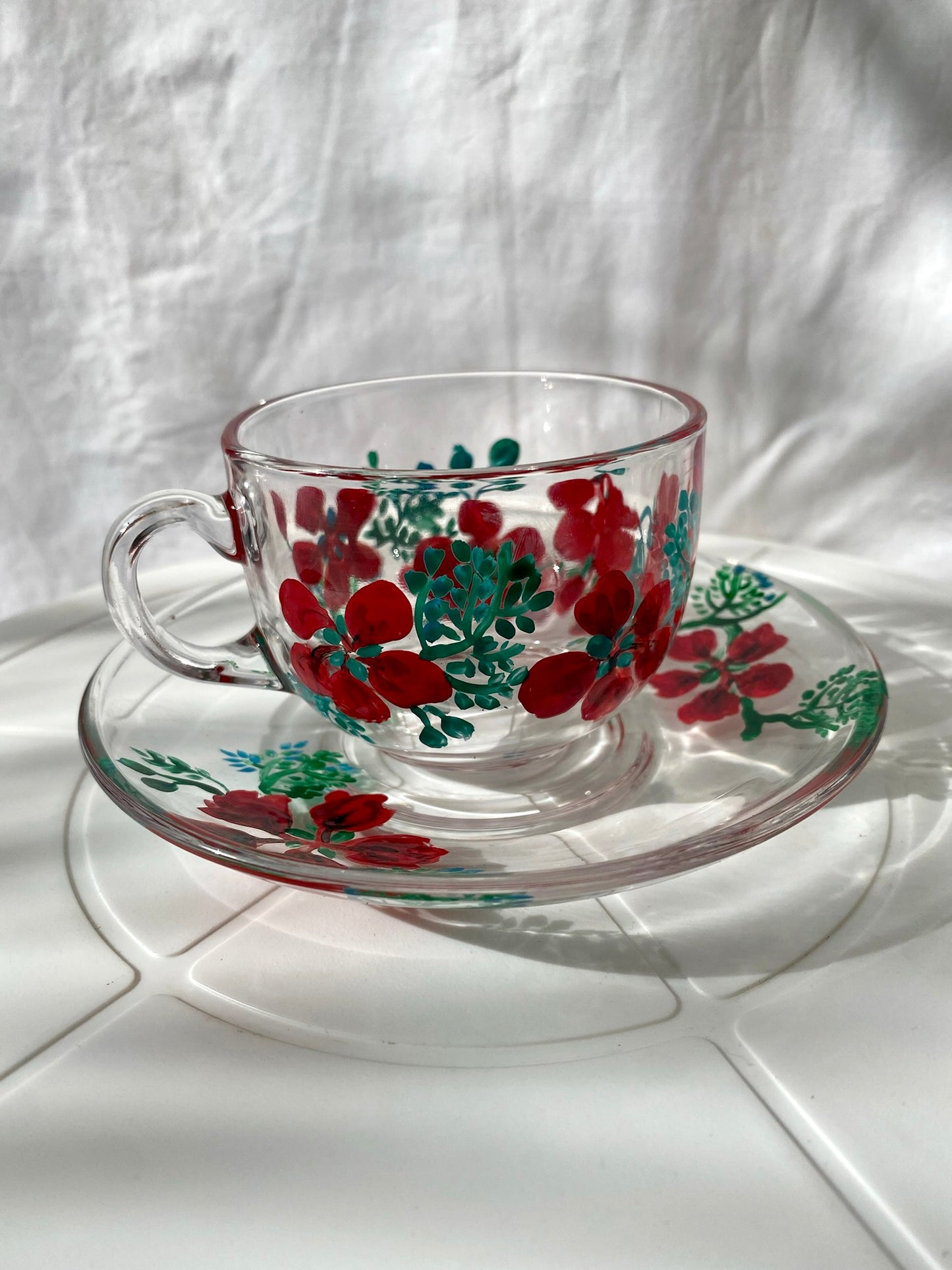 Gulmohar - Tea Cups With Saucers