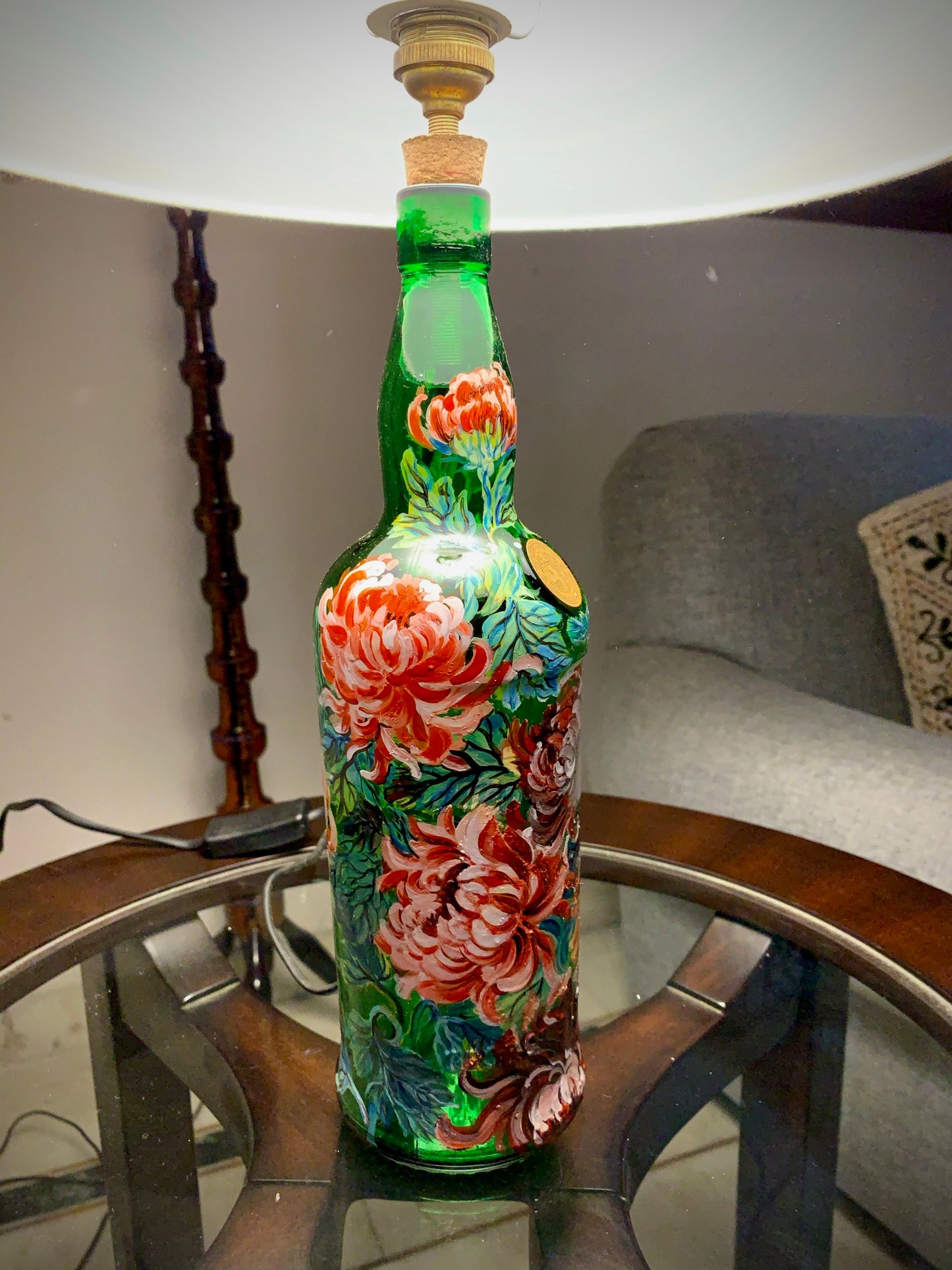 Chrysanthemums Lamp