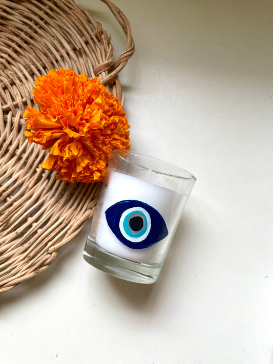 Evil Eye Mini Candle