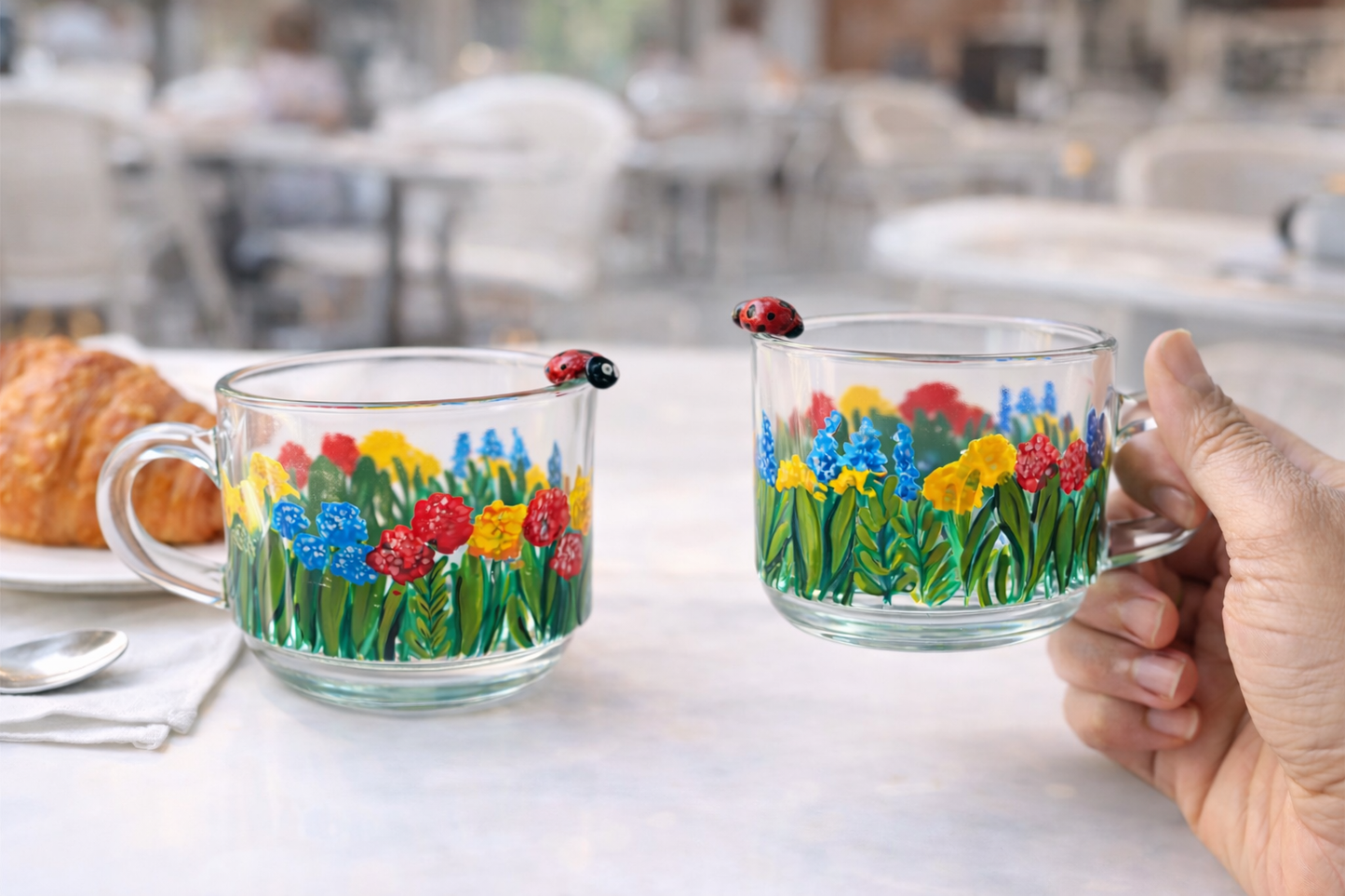 Ladybug Garden - tea cup