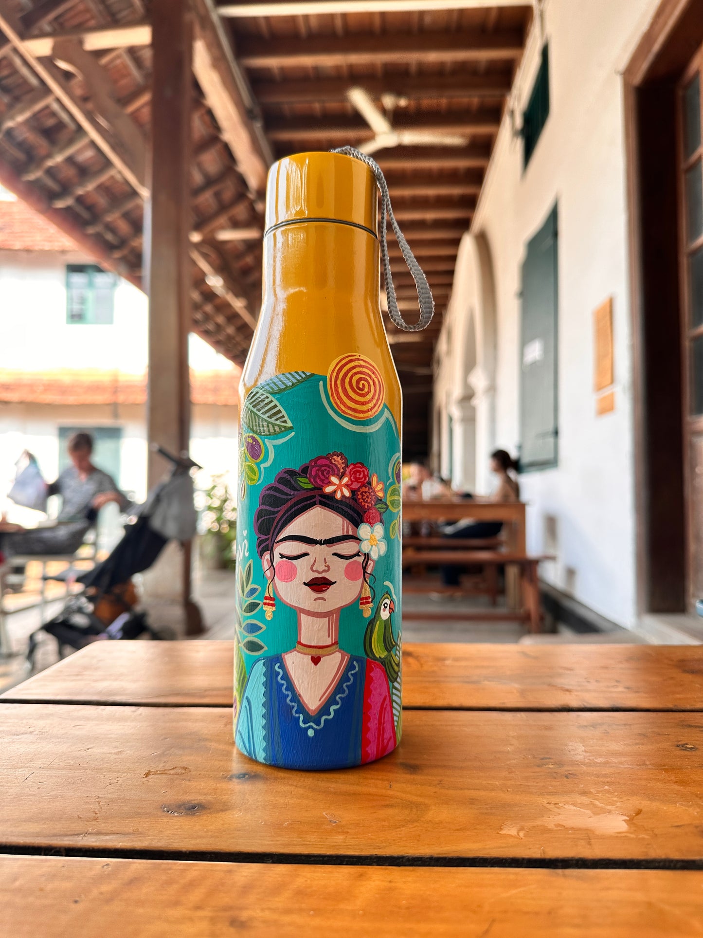 Online water bottle painting workshop | My Frida