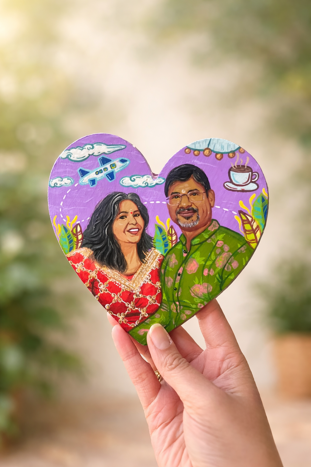 Personalised Heart Magnet - XL size