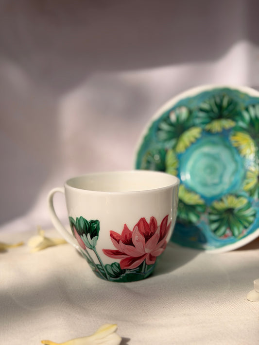 Lotus Whispers - cup and saucer