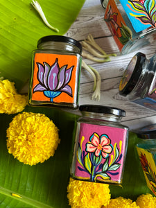 Ethnic floral jars