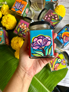 Ethnic floral jars