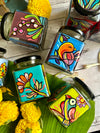 Ethnic floral jars