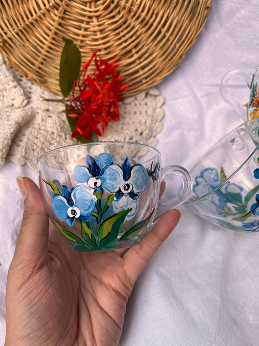 Blue Orchids - Tea Cup