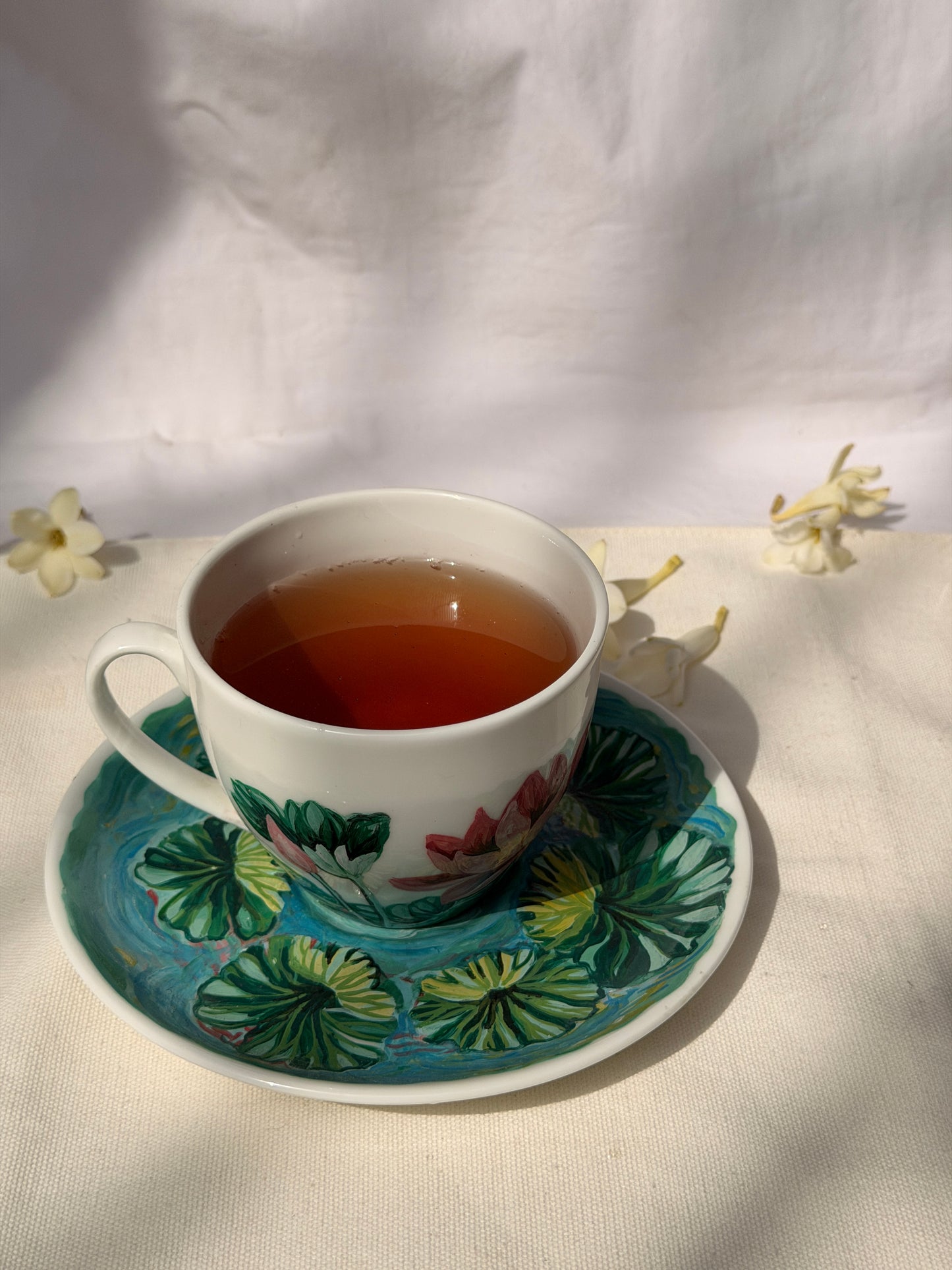 Lotus Whispers - cup and saucer