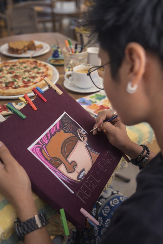 Sip & Paint T-Shirt Painting workshop