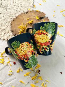 Yellow chrysanthemums - Coffee mug