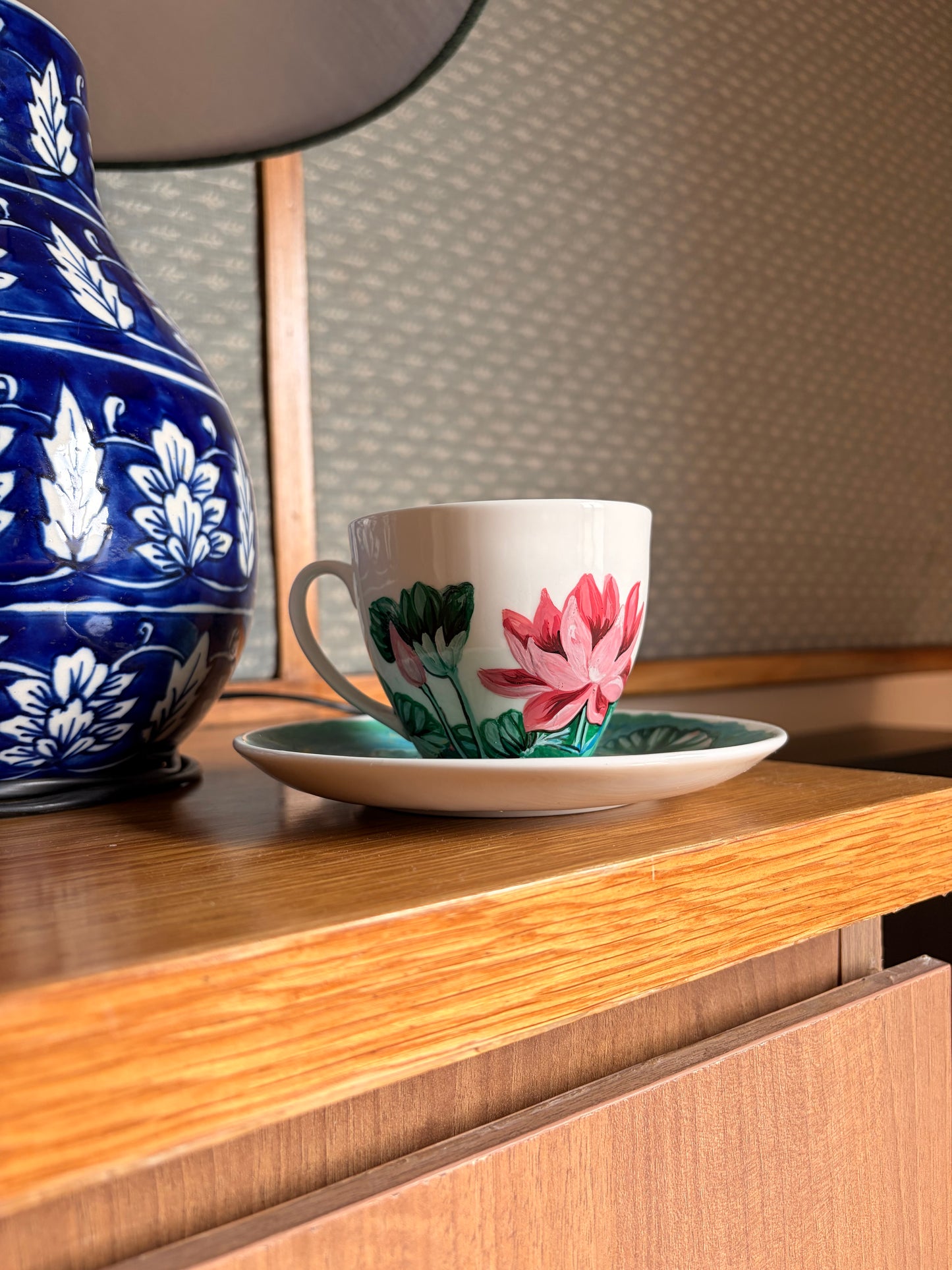 Lotus Whispers - cup and saucer