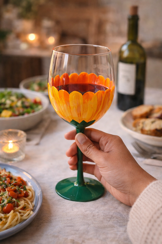 Sunflora - wine glass