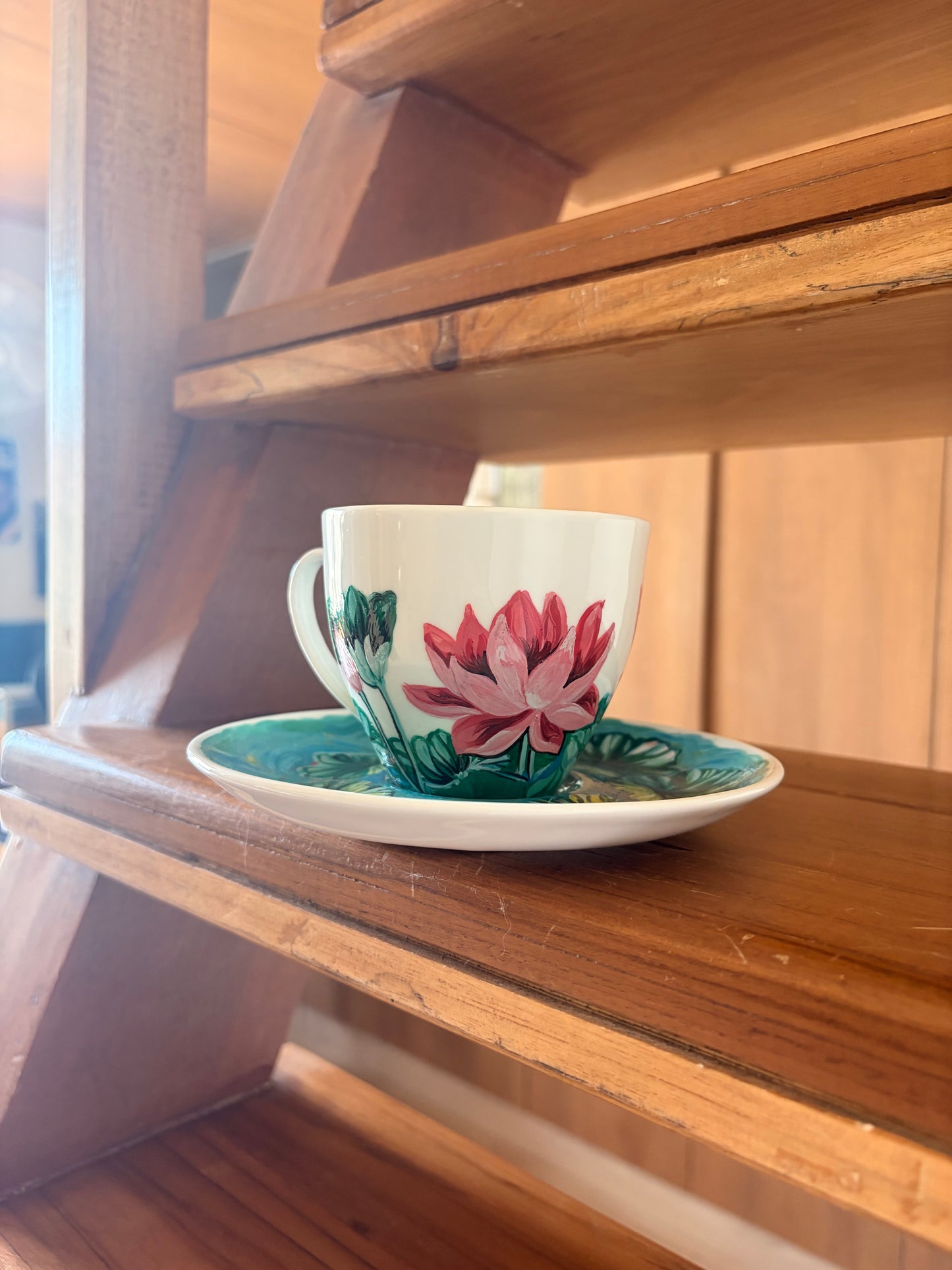 Lotus Whispers - cup and saucer