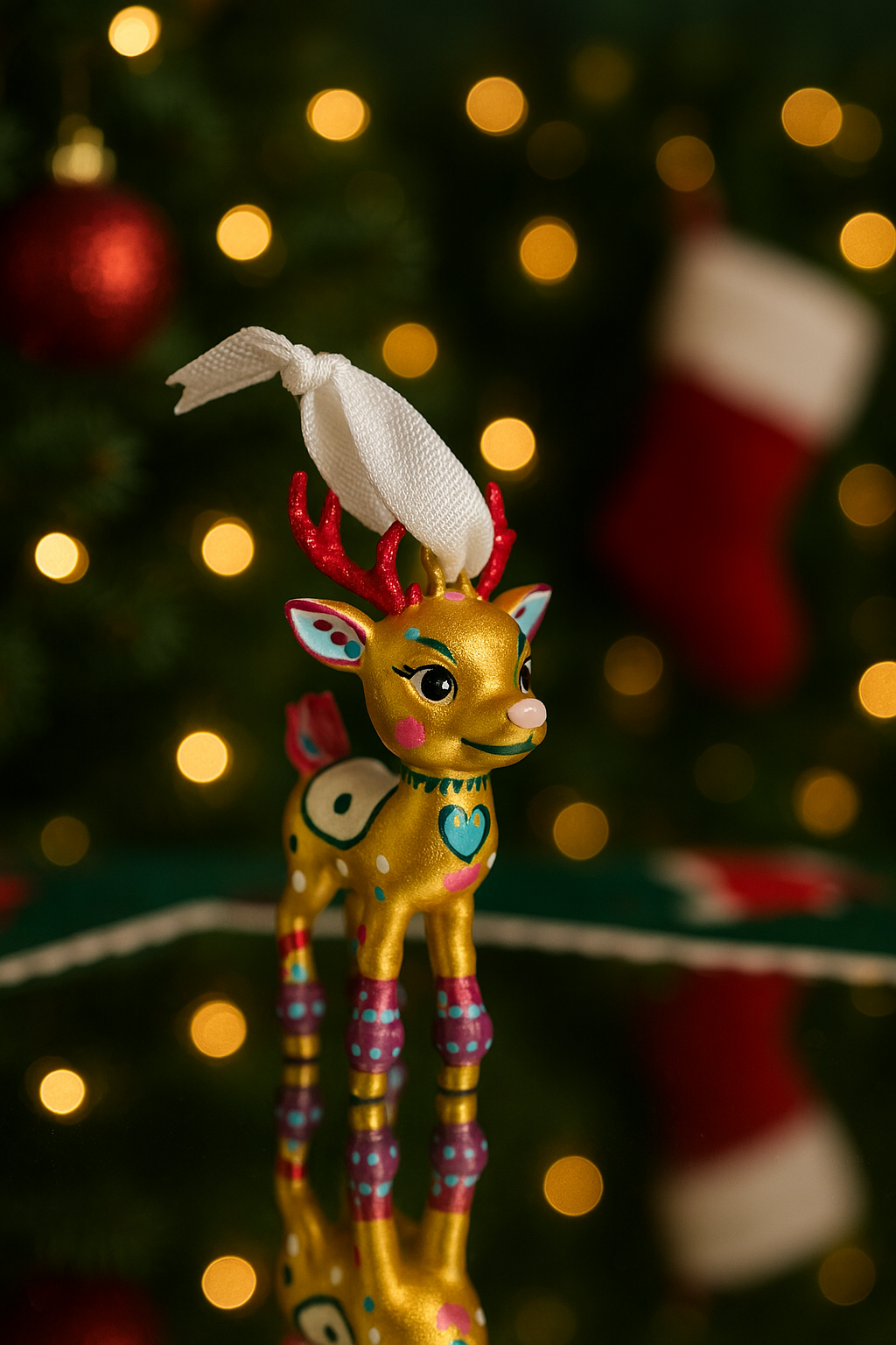 Goldy the reindeer - Ornament