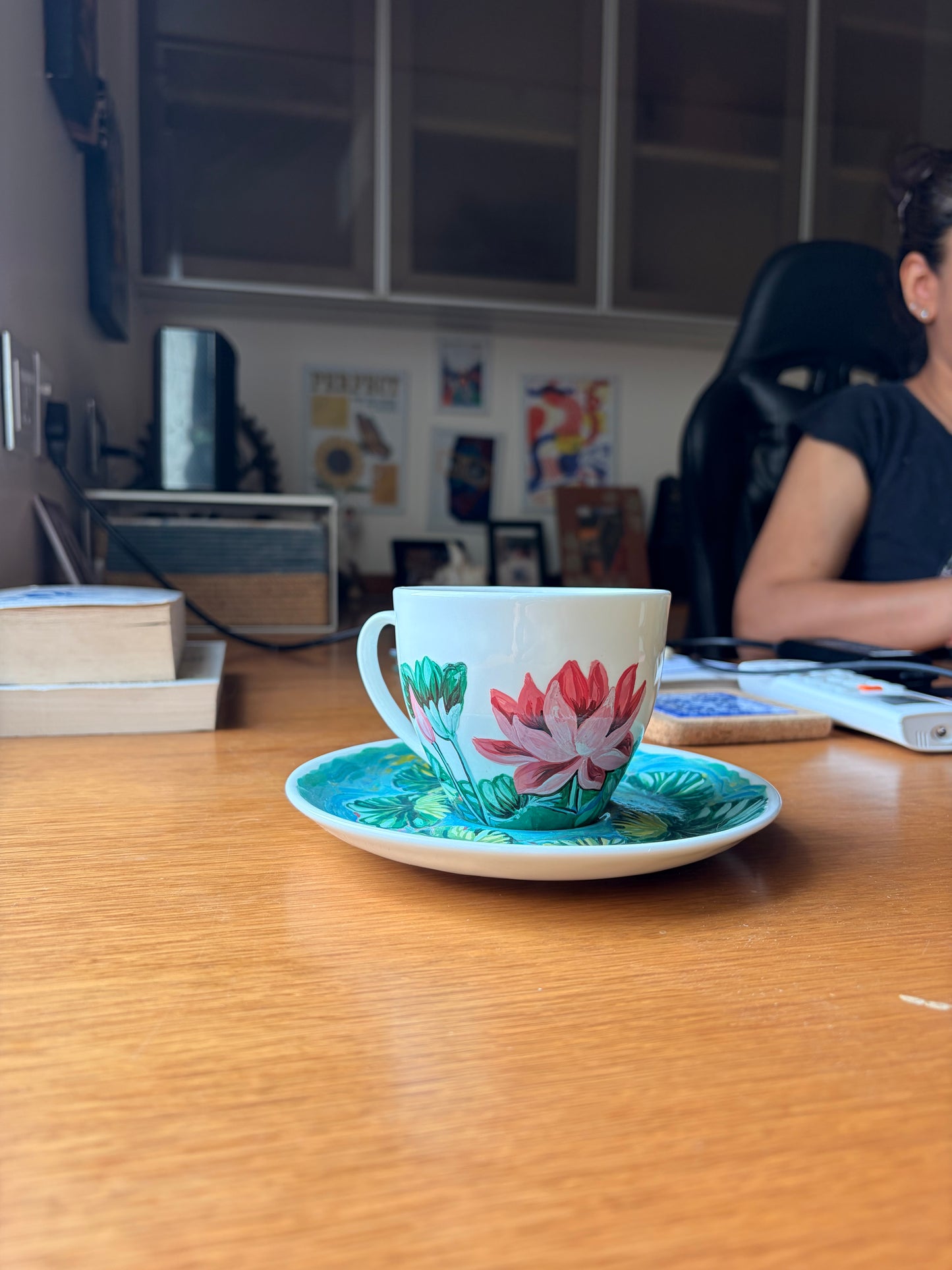 Lotus Whispers - cup and saucer