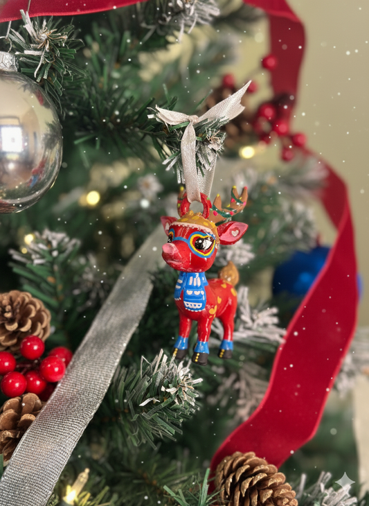 Polly the reindeer - Ornament