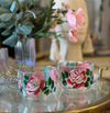 Pink roses tea cup