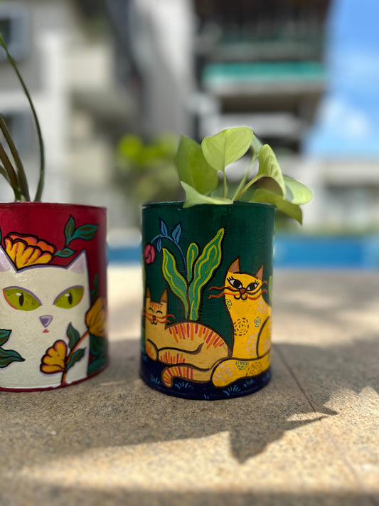 Kitty Canvas -  Table Planter