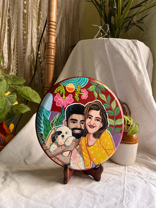 Customised Me and my Fur Baby Wall Plate