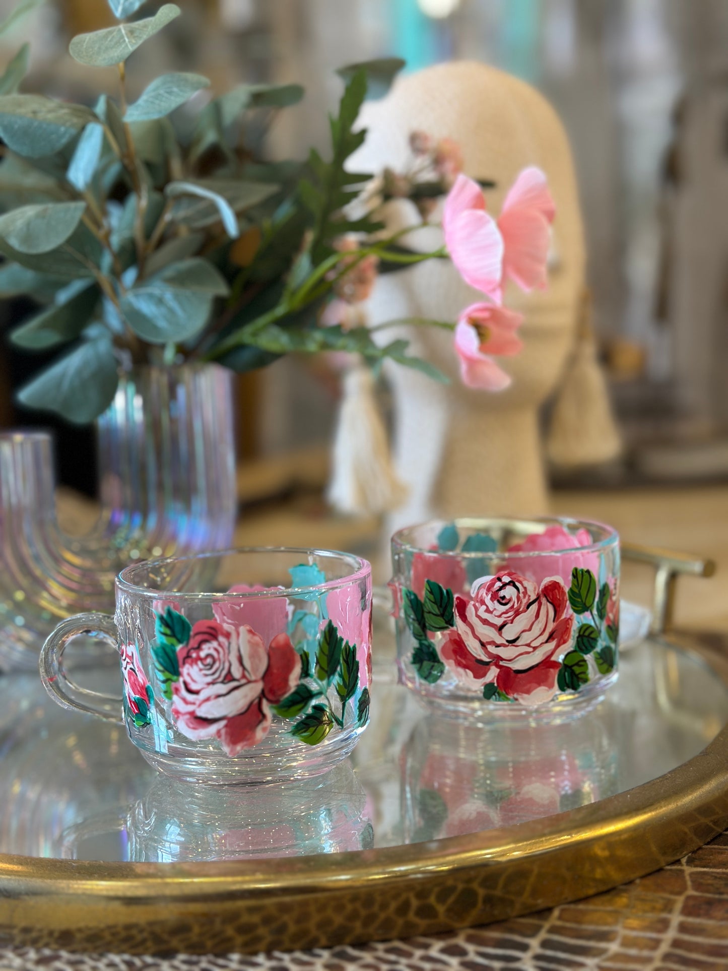 Pink Roses - Tea Cup