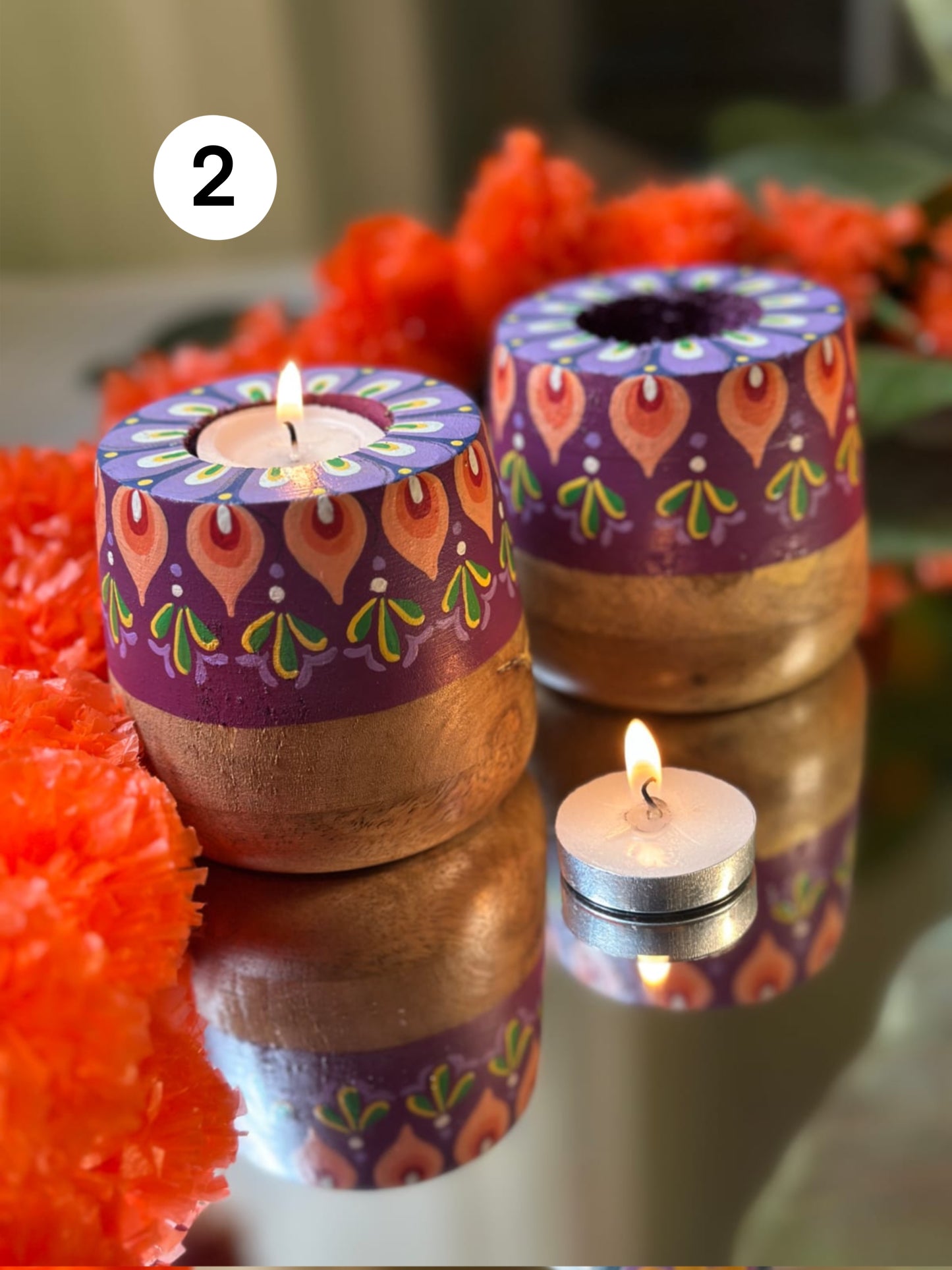 Kusumdeep - Tea Light Holder (Set of 2)