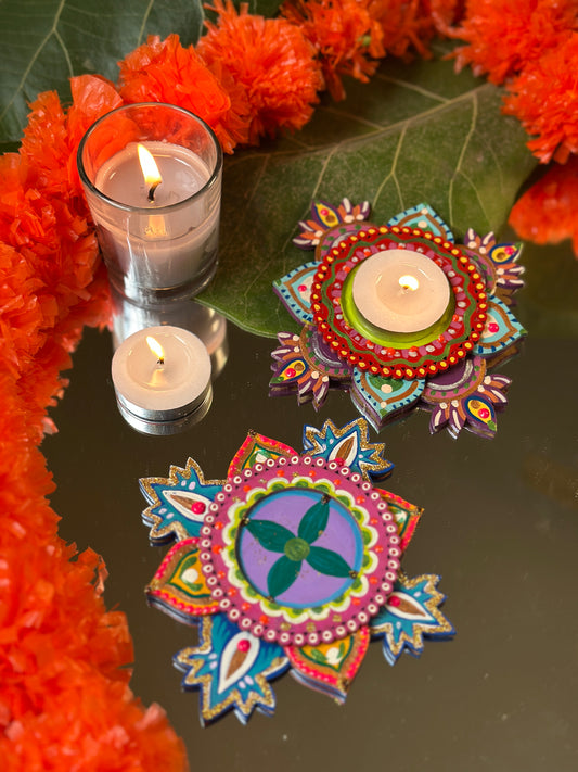 Meenakshi - Tea Light Holder (Set of 2)