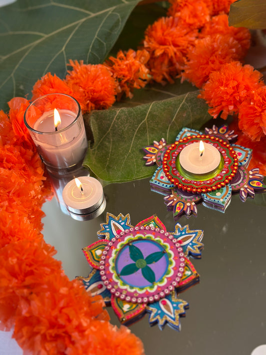 Meenakshi - Tea Light Holder (Set of 2)