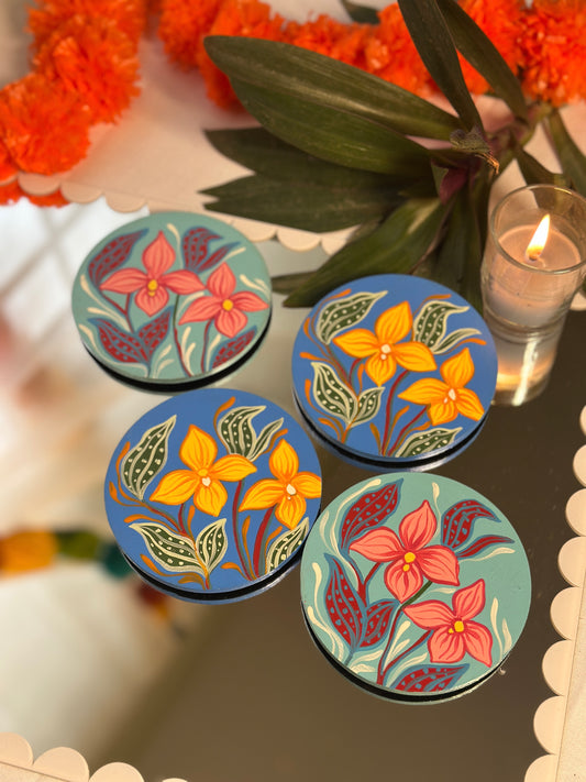 Pushpanjali - Coasters (Set of 4)
