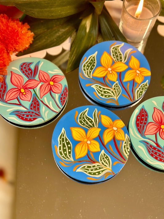 Pushpanjali - Coasters (Set of 4)