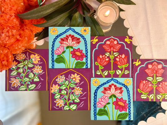 Noor-e-Bahaar - Coasters (Set of 6)