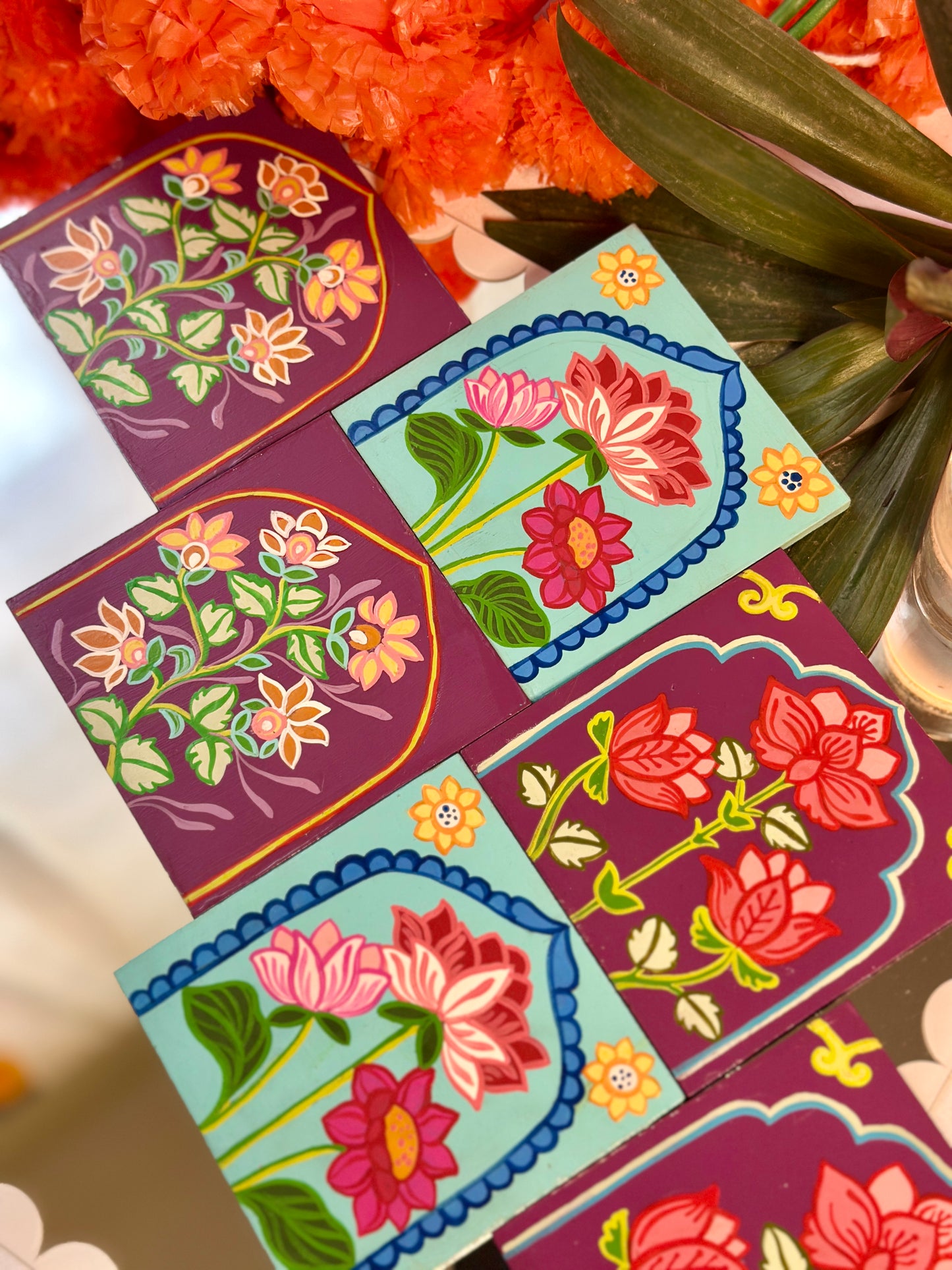 Noor-e-Bahaar - Coasters (Set of 6)