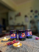 Load image into Gallery viewer, Pink Blooms - Candle holder
