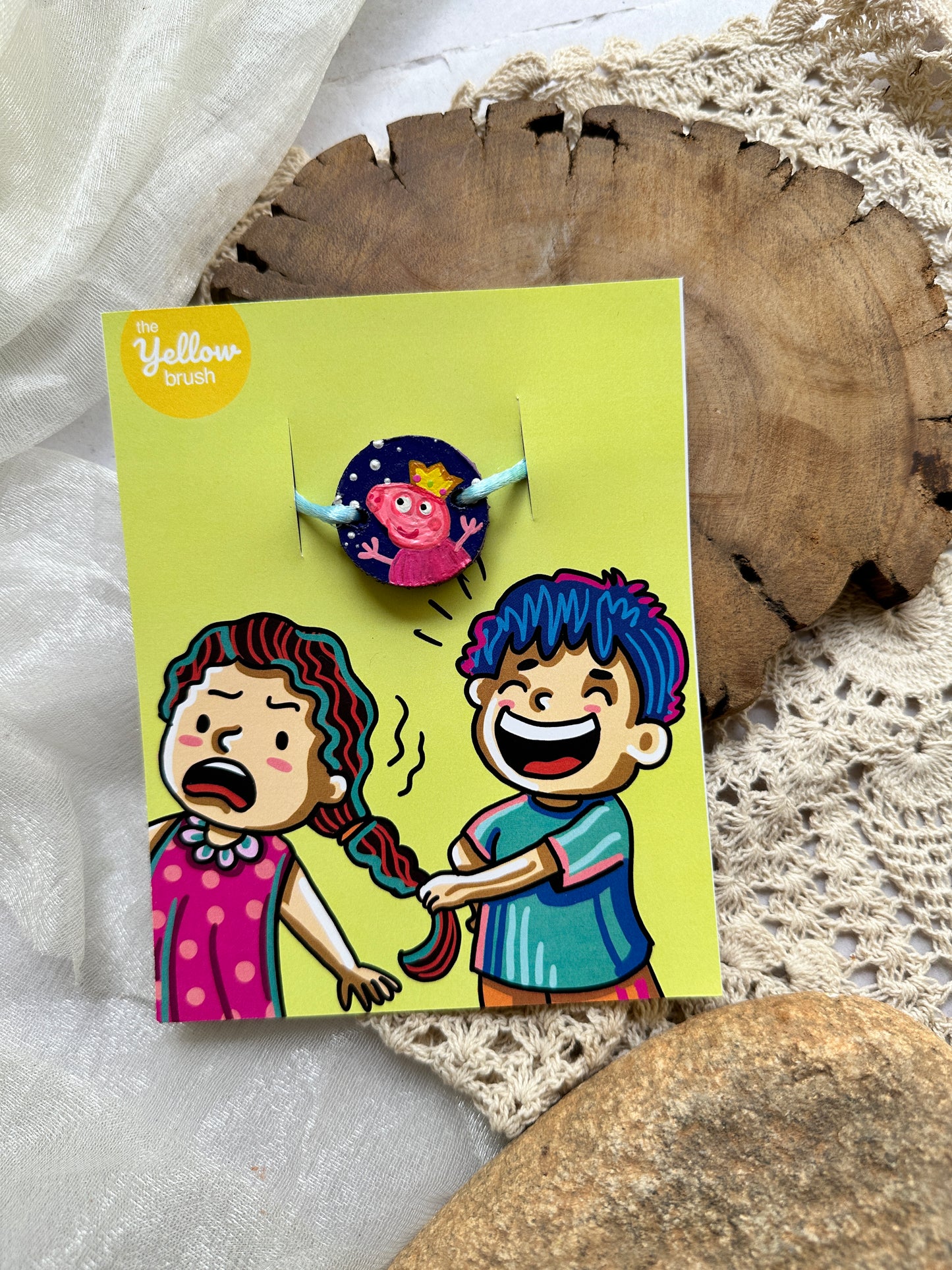 Customised Theme Rakhi + Sibling Mug Combo