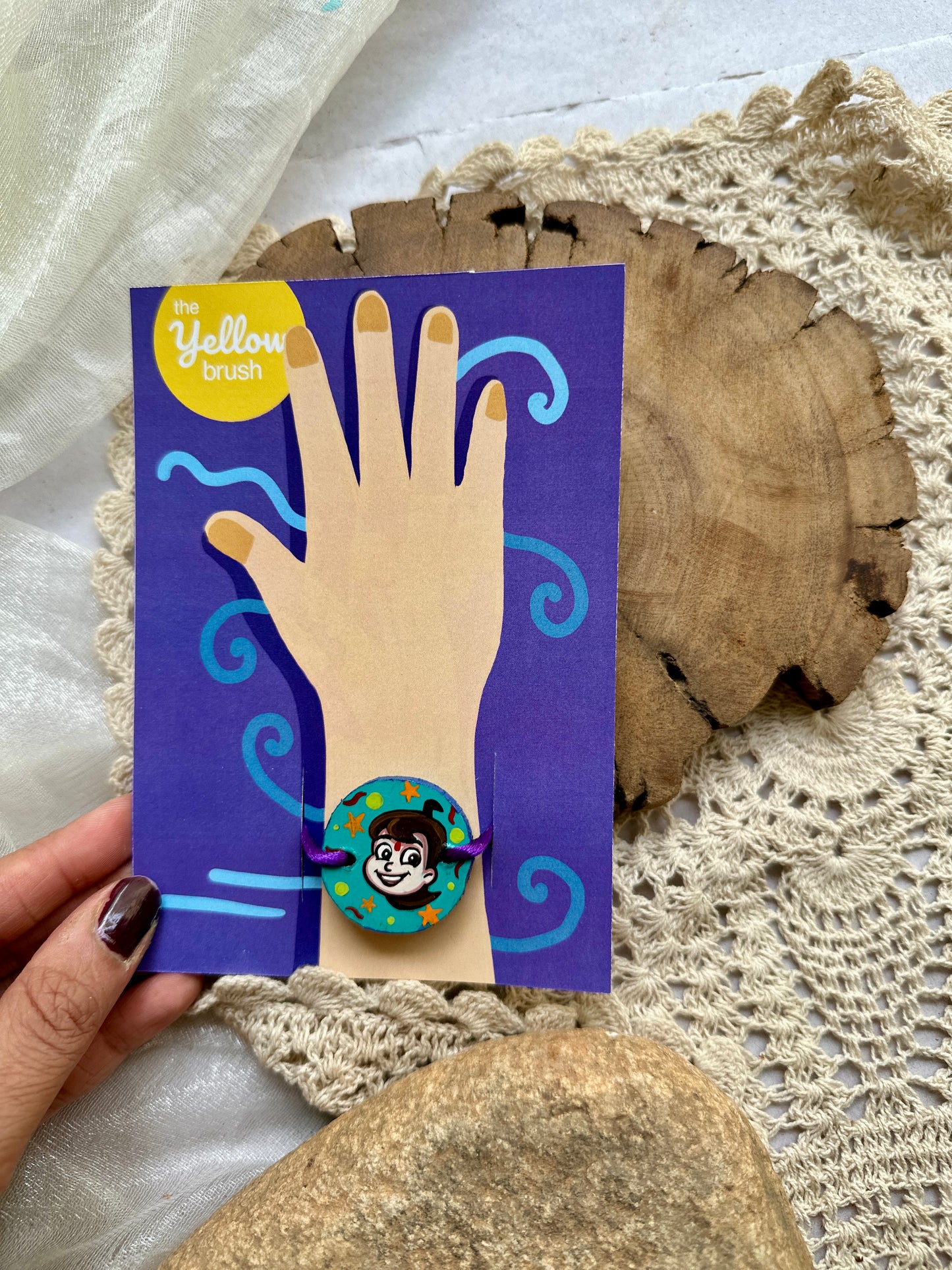 Customised Theme Rakhi + Sibling Mug Combo