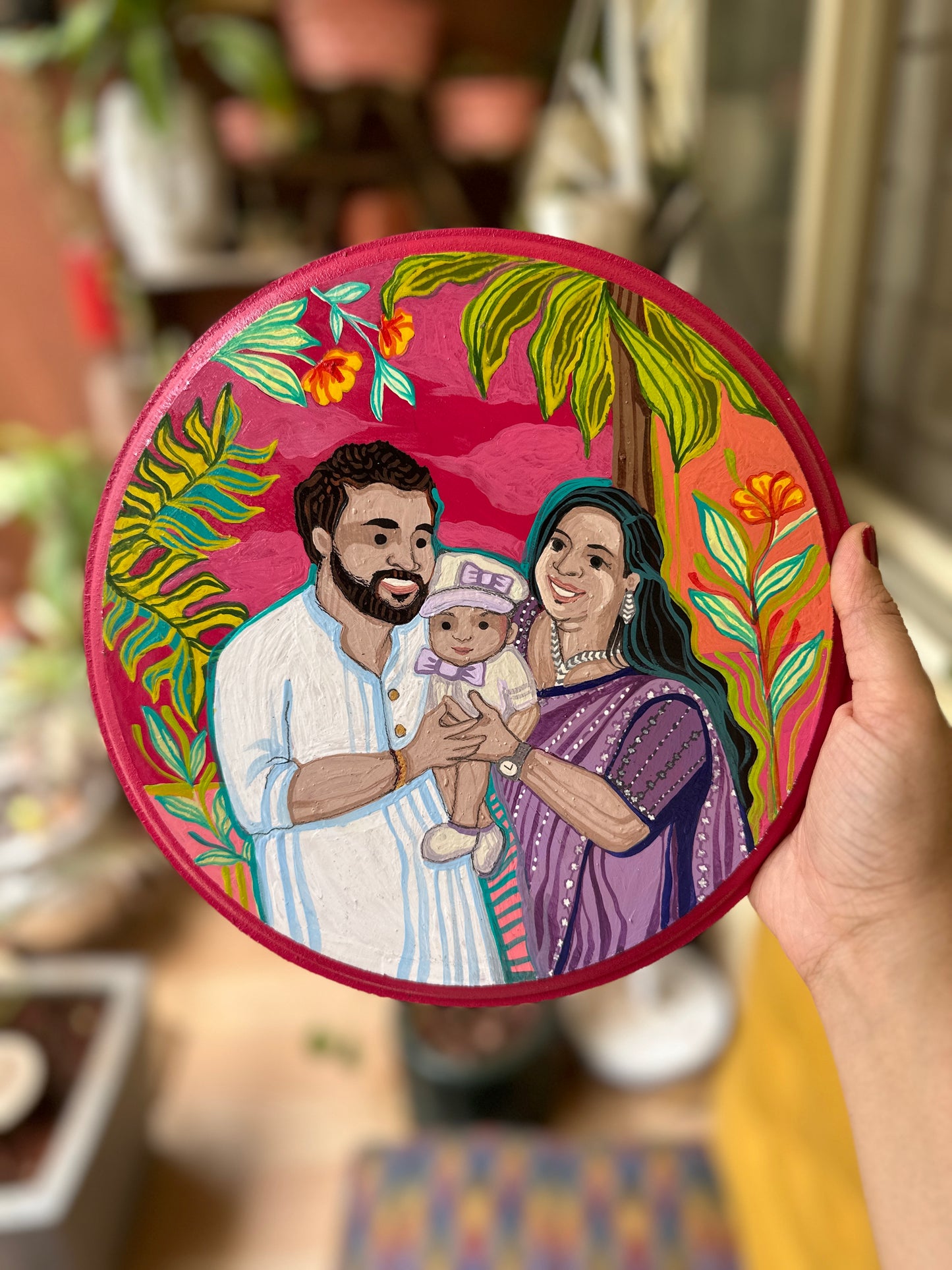 Customised Family Wall Plate