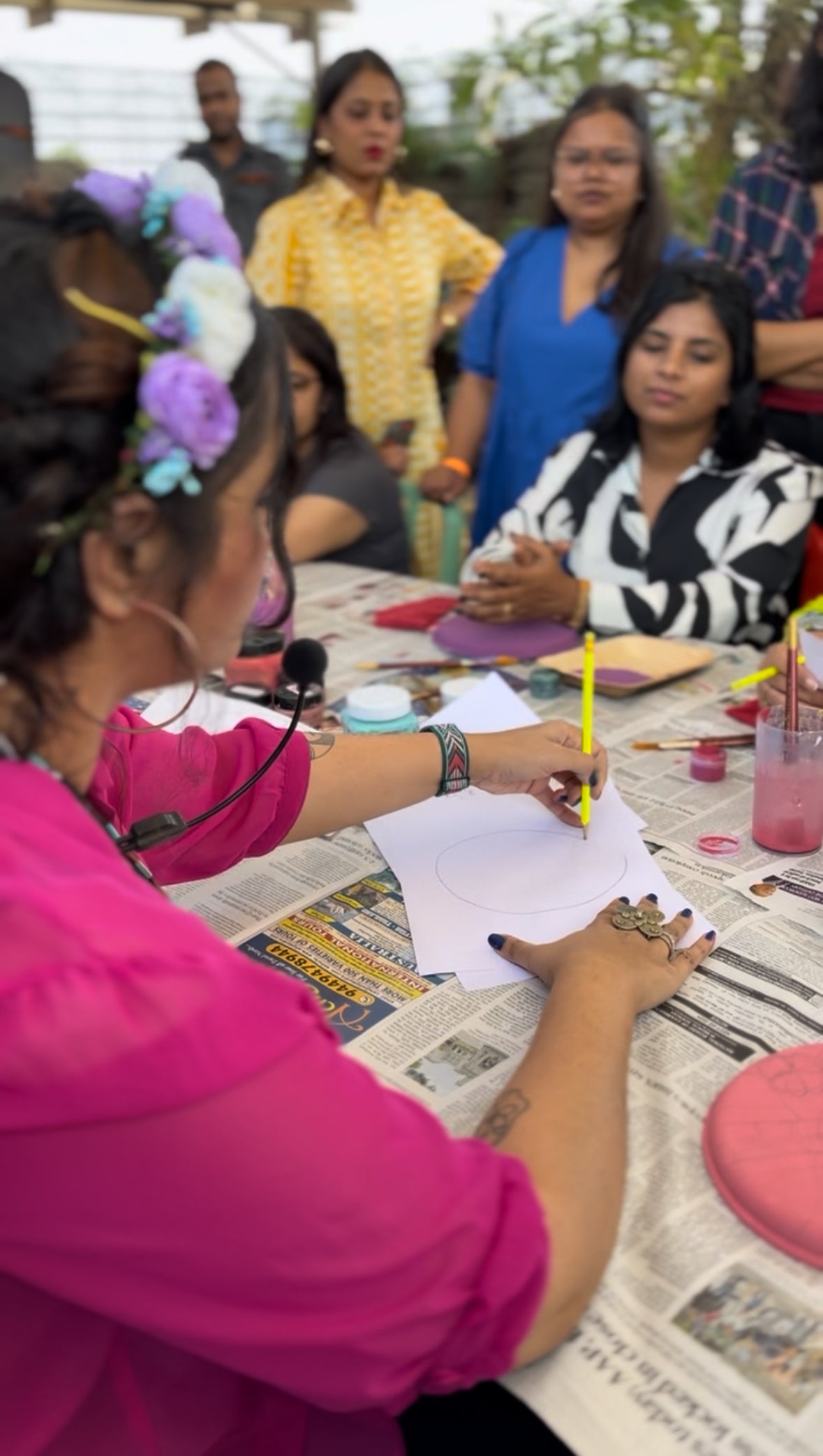 Portrait Painting Workshop - Paint yourself on a wall plate| Bangalore