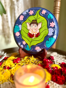 Baby Ganesha - Online wall plate workshop