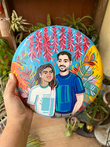 Couple wall plate I - customised