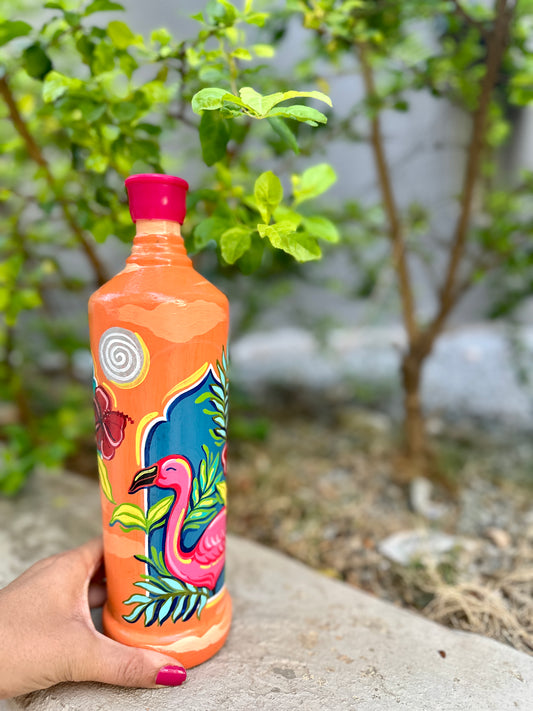 Online Bottle painting workshop - Tropical Jungle