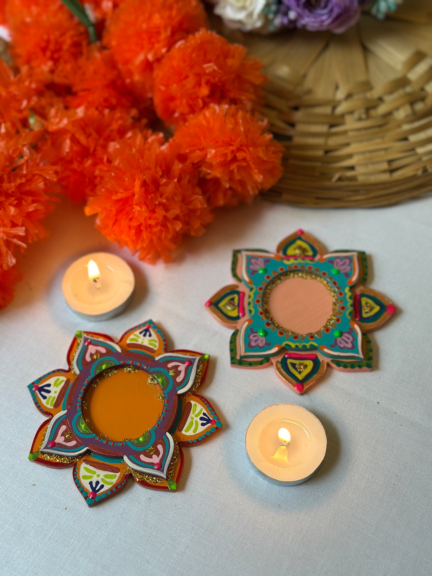 Niharika - Tea Light Holder (Set of 2)