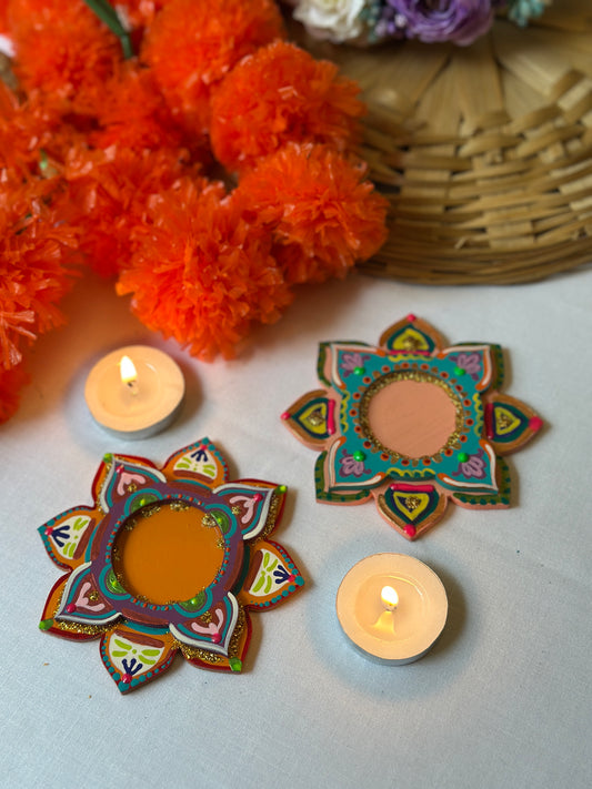 Niharika - Tea Light Holder (Set of 2)