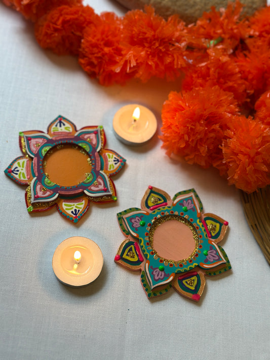 Niharika - Tea Light Holder (Set of 2)