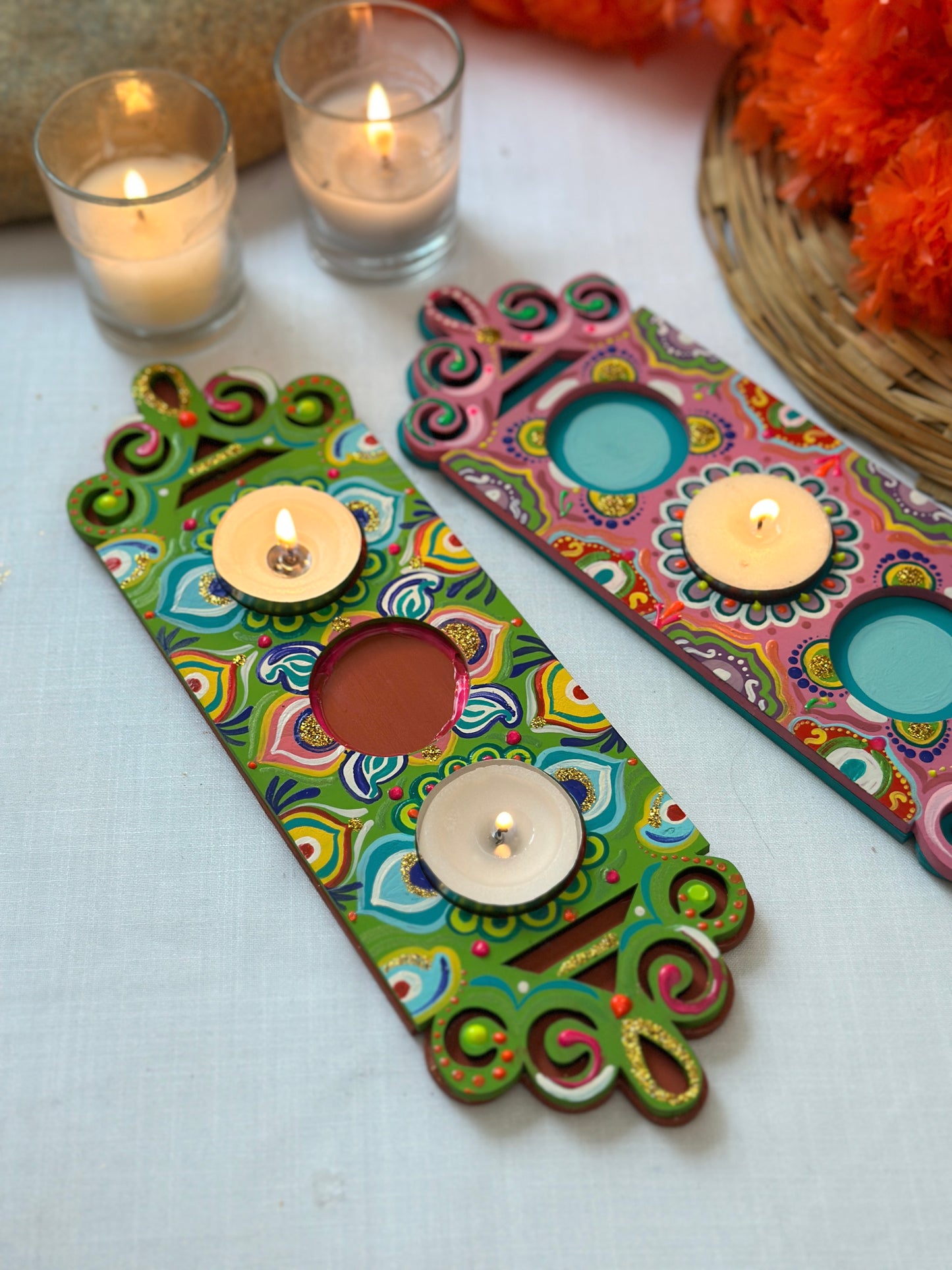 Deepmala - Tea Light Holder Tray