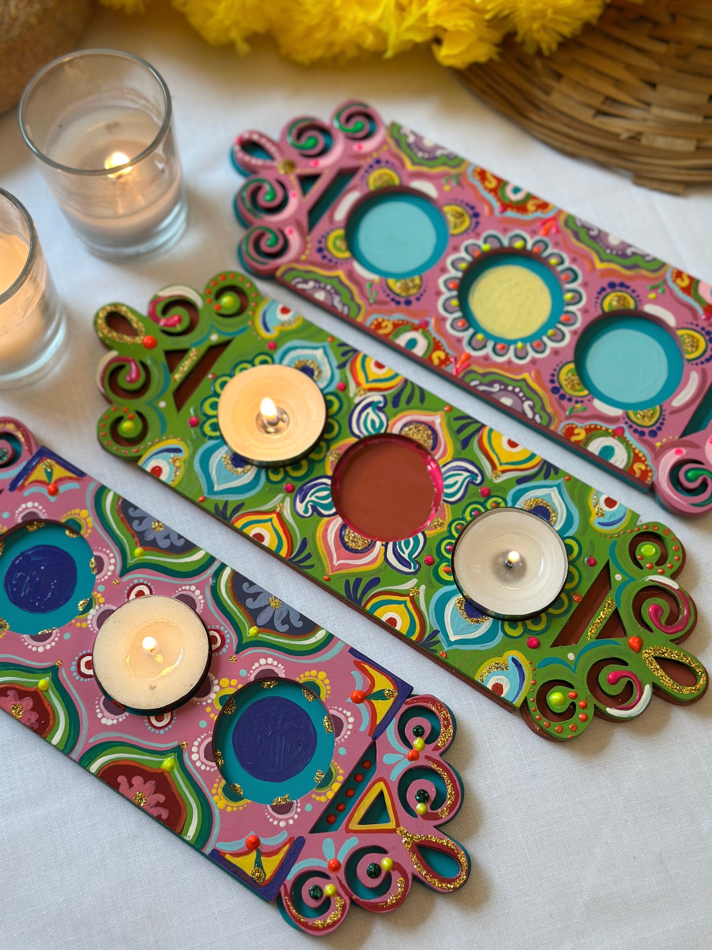 Deepmala - Tea Light Holder Tray