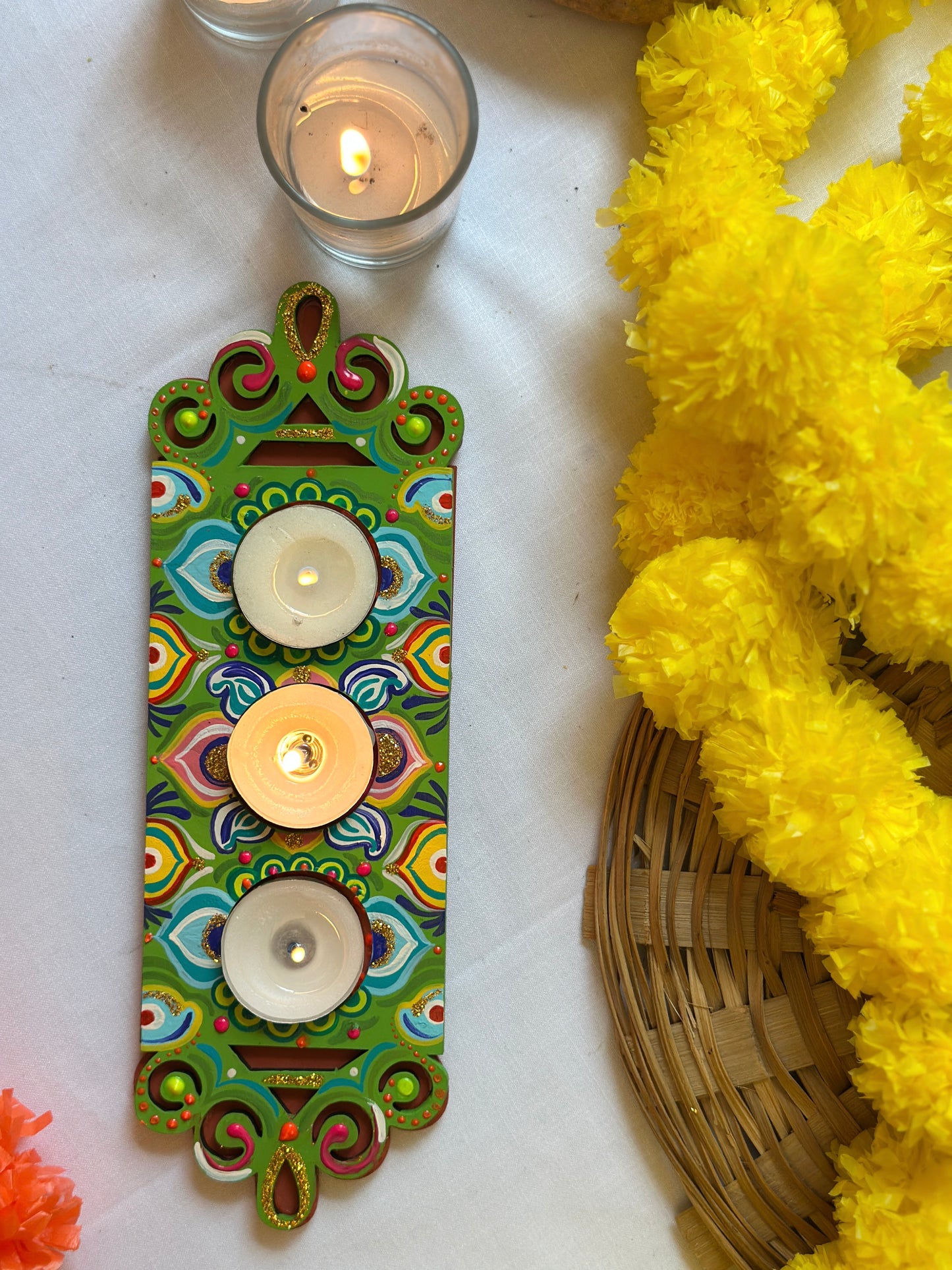 Deepmala - Tea Light Holder Tray
